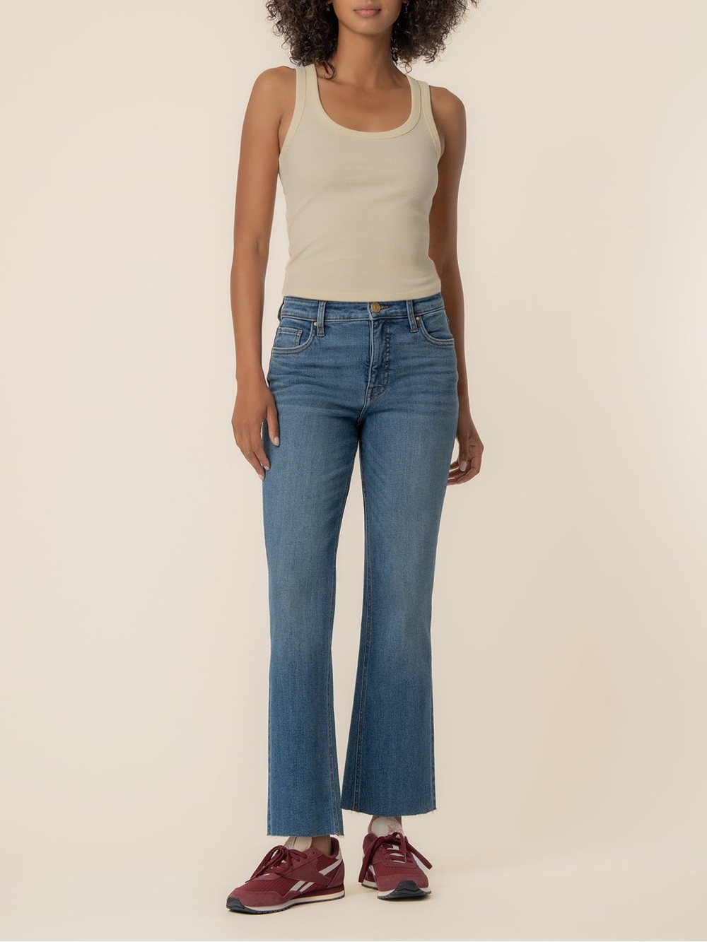 Kut From the Cloth High Rise Kelsey Ankle Flare Jeans